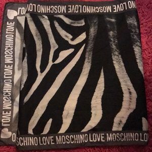 Love Moschino Zebra print scarf